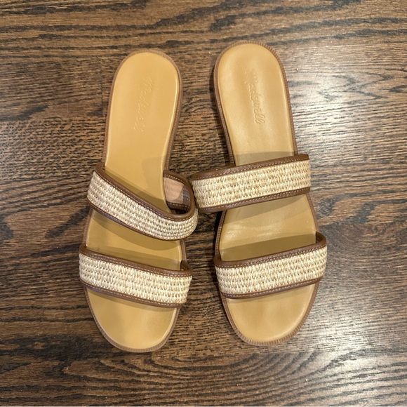 Madewell Women’s Teagan Straw Slide Sandals 10 - Picture 3 of 4